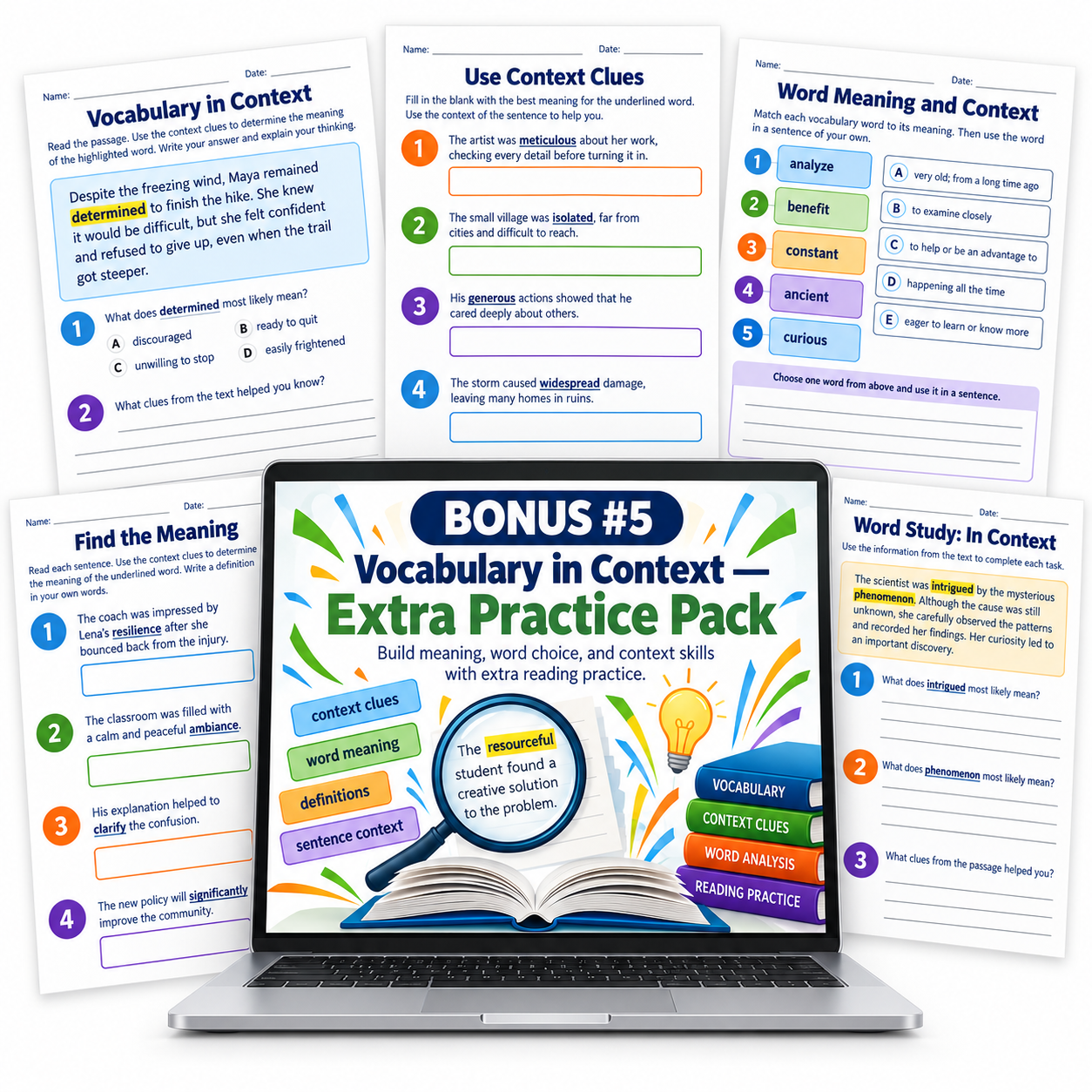 Bonus 5 — Vocabulary in Context — Extra Practice Pack